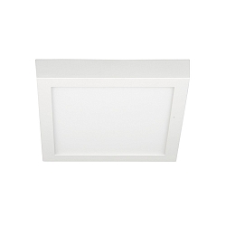 LED Downlight, square, 48W, 3000K, 3800lm, IP20, opal, white