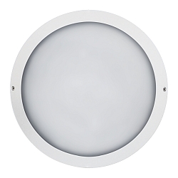 LED Au�enwandleuchte �27cm, IP65, 10W, 4000K, 1200lm, rund, Abdeckung opal, wei�