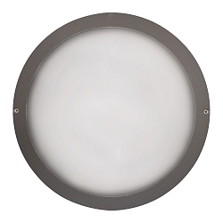 LED Au�enwandleuchte �27cm, IP65, 8W, 4000K, 1000lm, rund, Abdeckung opal, anthrazit