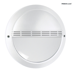 outdoor wall luminaire with grid IP65, white 