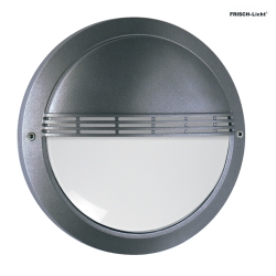 outdoor wall luminaire with grid IP65, anthracite 