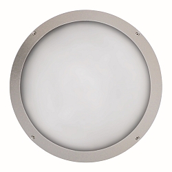 LED Au�enwandleuchte �39,5cm, IP65, 24W, 4000K, 3000lm, rund, silber
