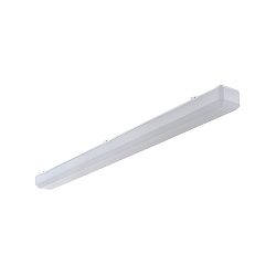LED Damp-proof luminaire, 54W, 3000K, 6300lm, IP50, opal, white