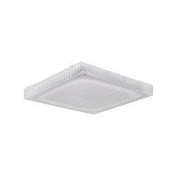 LED Wannenleuchte, IP50, kantig, quadratisch, prismatisch, wei�, 65x65cm, 56W 4000K 7000lm