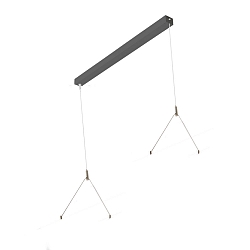 Baldachin mit LED Treiber f�r Pendelleuchte 155cm (FL-PLN242063MPS.8584L, IP20, 230V AC/DC, sek. SELV, DALI, schwarz