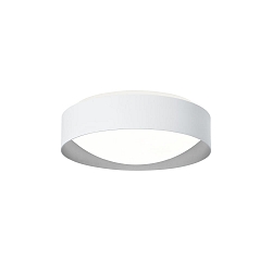 wall and ceiling luminaire PREMIUM ARCHITEKTUR � 30,8cm round IP40, white, metal grey dimmable