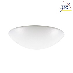 LED Wall / Ceiling luminaire, spherical, 15W, 4000K, 1500lm, IP40, silk gloss, DALI dimmable, white