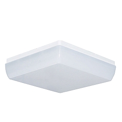 LED Wall and Ceiling luminaire, square, 18W, 4000K, 2000lm, IP54, DALI dimmable, white