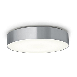 Dekorring f�r LED Wand-/Deckenleuchte PREMIUM | ECO, �58,2cm, zylindrisch, direkt, Edelstahloptik titan