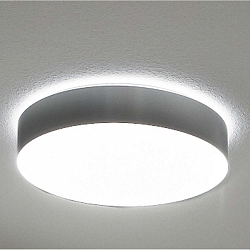 Dekorring f�r LED Wand-/Deckenleuchte, zylindrisch, Serie 7520, direkt/indirekt, � 37.2cm, edelstahloptik