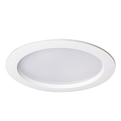 LED Recessed Downlight, 12W, 4000K, 1100lm, round, IP54, DALI dimmable, white