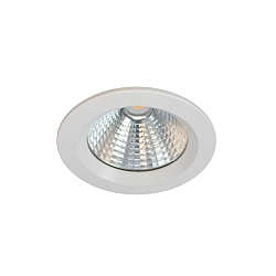 LED Einbau-Downlight, IP44 IK07, rund, �14.5cm, max. 700mA (exkl. BG), dimmbar, wei� / Glas klar, 24W 3000K 3100lm 24�