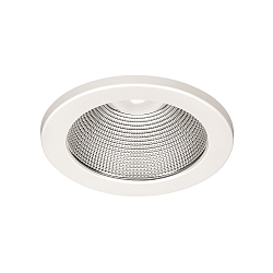 LED Einbau-Downlight, IP20 IK02, rund, Reflektor facettiert, UGR<19, schaltbar, wei�, � 17cm, 10W 4000K 1000lm 90�