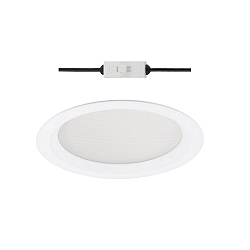 LED Einbau-Downlight CCT, IP44, rund, � 18.7cm, 20W 3000/4000/5500K 2200lm, UGR <19, mikroprismatisch 75�, wei�, schaltbar