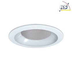 LED Recessed Downlight, 12W, 3000K, 1100lm, microprismatic, IP44, UGR < 19, DALI dimmable, white