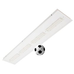 LED Einbauleuchte, 154,5cm, 90�, 148W, 4000K, 19900lm, CRI 80, ballwurfsicher, Linsenoptik, IP40, wei�