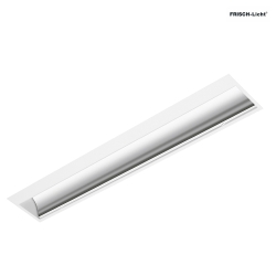 LED Recessed grid luminaire, asymmetrical, 30W, 4000K, 3800lm, IP20, DALI dimmable, white
