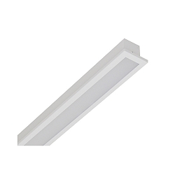 LED Einbau-Optikleuchte, schmale Ausf�hrung, IP40, schaltbar, mikroprismatisch, UGR <19, wei�, 124.5cm, 39W 4000K 3900lm