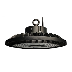 LED Hallentiefstrahler STANDARD, IP65 IK08, direkt, flickerfrei, schaltbar On-Off, schwarz, � 32cm, 160W 4000K 25600lm 90�
