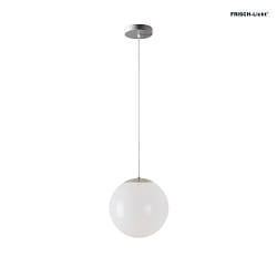 pendant luminaire 40 IP40, stainless steel brushed, white dimmable