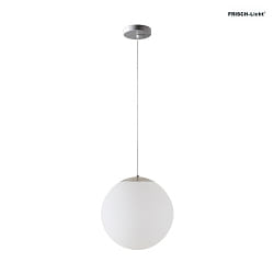 pendant luminaire 50 IP40, stainless steel brushed, white dimmable