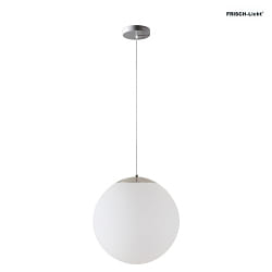 pendant luminaire 60 IP40, stainless steel brushed, white dimmable