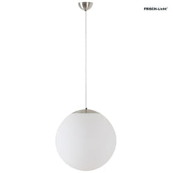 pendant luminaire 60 IP40, stainless steel brushed, white dimmable