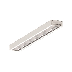 LED Lichtband Aufbau-/Pendel-Rasterleuchte, IP20, direkt, UGR <19, DALI dimmbar, wei�, Mitte, 141cm, 56W 4000K 7300lm