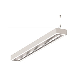 LED Light strip Pendant grid luminaire direct / indirect, 84W, 3000K, 11000lm, IP20, UGR < 19, white