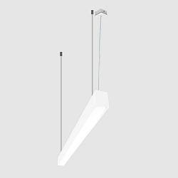 LED-Lichtkanal-Einzelleuchte, IP40 IK04, direkt / indirekt, 112.7cm, DALI2, UGR<19, MICROPAL�, dimmbar, 4000K, wei�