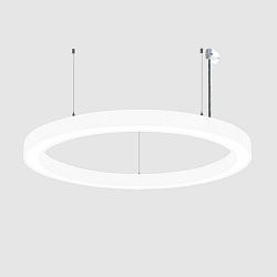 pendant luminaire � 115.5CM CCT Switch, direct, UGR < 19, multipower, ring shape IP40, white 