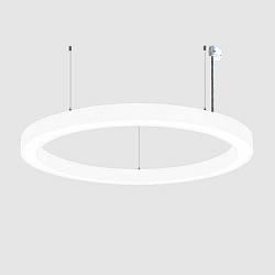 pendant luminaire � 133.5CM CCT Switch, direct, UGR < 19, multipower, ring shape IP40, white 