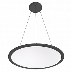 LED Pendelleuchte, � 60cm, 57W, 3000K, 6900lm, UGR<19, IP20, IK02, schaltbar, bildschirmarbeitsplatztauglich, schwarz