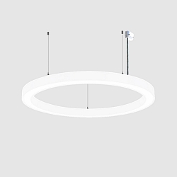 pendant luminaire � 80CM CCT Switch, direct / indirect, UGR < 19, multipower, ring shape IP40, white 