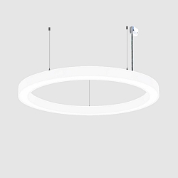 pendant luminaire � 98CM CCT Switch, direct / indirect, UGR < 19, multipower, ring shape IP40, black dimmable