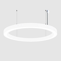 pendant luminaire � 150CM CCT Switch, direct / indirect, UGR < 19, multipower, ring shape IP40, black dimmable