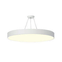 LED Pendelleuchte, rund, direkt / indirekt, IP40, opal, schaltbar, wei�, 85cm, 126W 3000K 15100lm