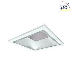LED Recessed Downlight, 10W, 3000K, 900lm, microprismatic, IP21, UGR < 19, DALI dimmable, white