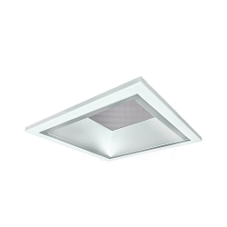 LED Recessed Downlight, 19W, 3000K, 1700lm, microprismatic, IP21, UGR < 19, white