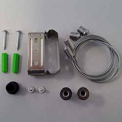 Seilaufh�ngung f�r LED Wannenleuchte WNL1x 9466PC.xx84, grau