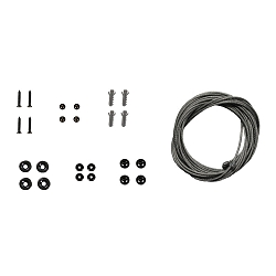 Seilabh�ngung SA ABR - zu nutzen mit Aufbaurahmen f�r LED Panels 625, 4-fach, 100cm, grau