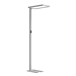 floor lamp MICROPAL�, UGR<16 with sensor, direct / indirect, programmable, with touch dimmer IP20, silver dimmable