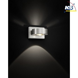Knapstein LED Wall luminaire 819 Wall spot, with glass filter white satined possible, chrome