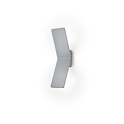 LED Wandleuchte ADA, 2x10W, 2700K, 1700lm, IP20, eckig, Nickel matt