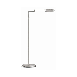 LED floor luminaire EDDA, 15W 2700-5000K 1500lm, adjustable, with touch-dimmer, matt nickel