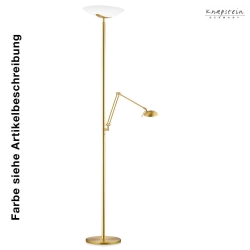 Knapstein LED Floor lamp 962 Floodlight, glass opal matt white, nickel matt