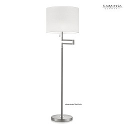 floor lamp LILO-S cylindrical E27 IP20, mat, polished brass, white