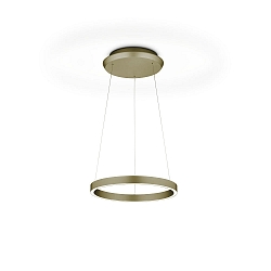 LED Pendelleuchte SVEA-L40, Up/Down, � 40cm, 33W 2700K, CRi >90, mit Gestensteuerung, h�henverstellbar, Effekt Bronze