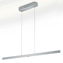 LED Pendelleuchte LINN-L161, 161cm, Up/Down, 52W 2700K, CRi >90, mit Gestensteuerung, verstellbar, Mattnickel