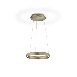 LED Pendelleuchte SARA-40, � 40cm, 48W 2200-3000K, CRi >90, mit Gestensteuerung, h�henverstellbar, dimmbar, Effekt Bronze